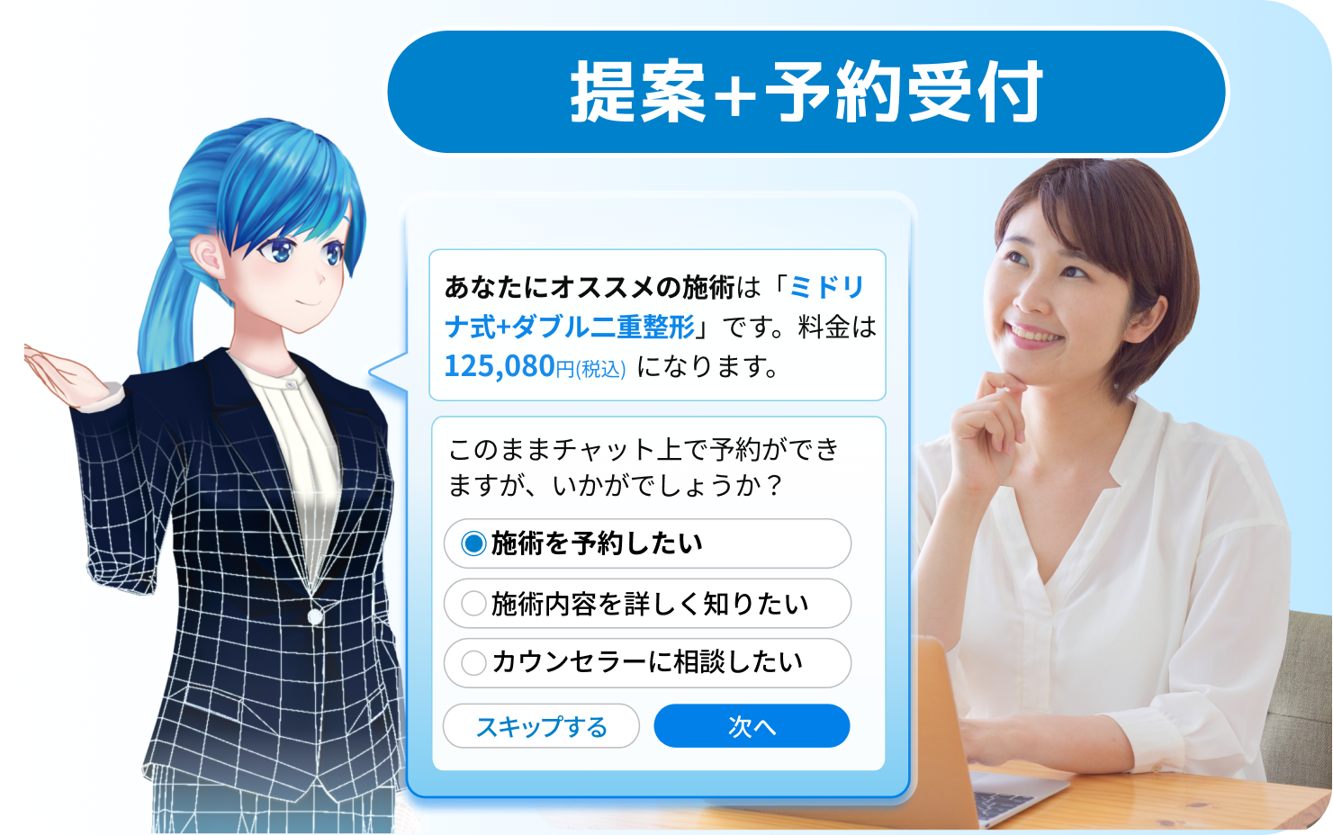 要望やお悩みをヒアリングしてAIが提案